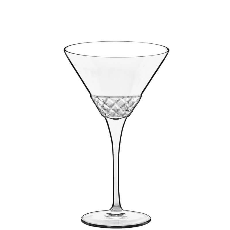 Bormioli Luigi Roma 1960 Set 6 calici Martini 22 cl in vetro cristallino