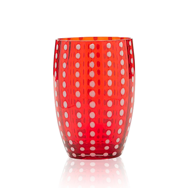 Zafferano Perle Set 2 Bicchieri 32 cl Rosso