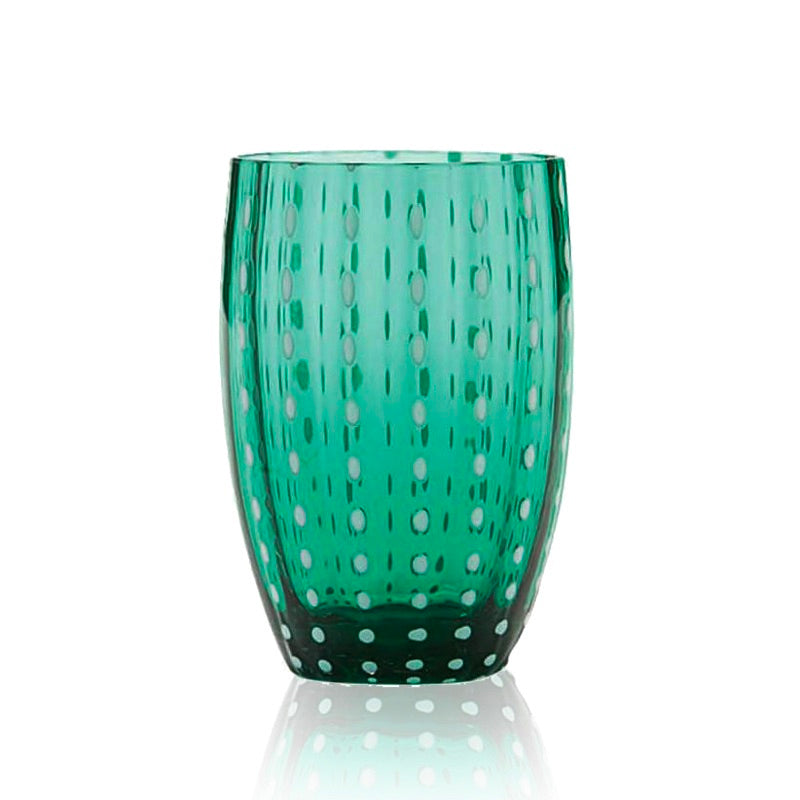 Zafferano Perle Set 2 Bicchieri 32 cl Verde