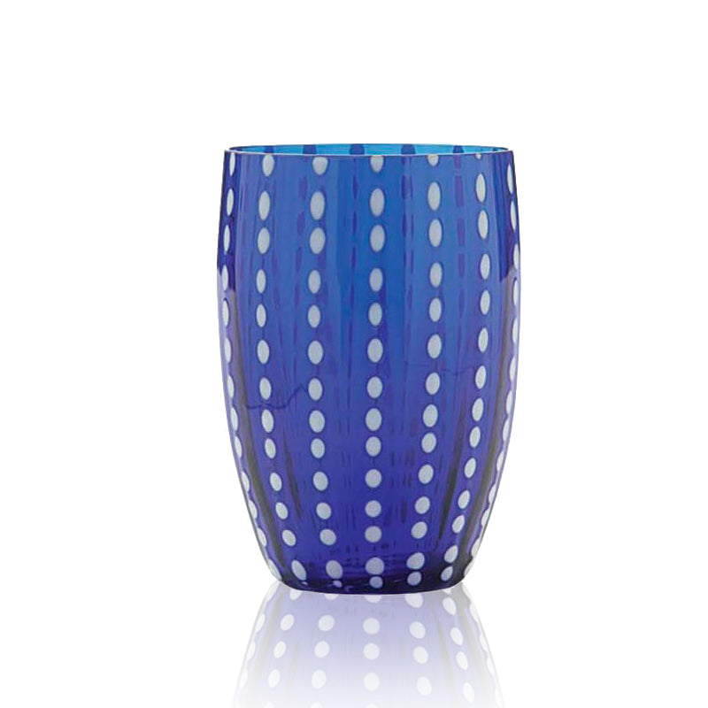 Zafferano Perle Set 2 Bicchieri 32 cl Blu
