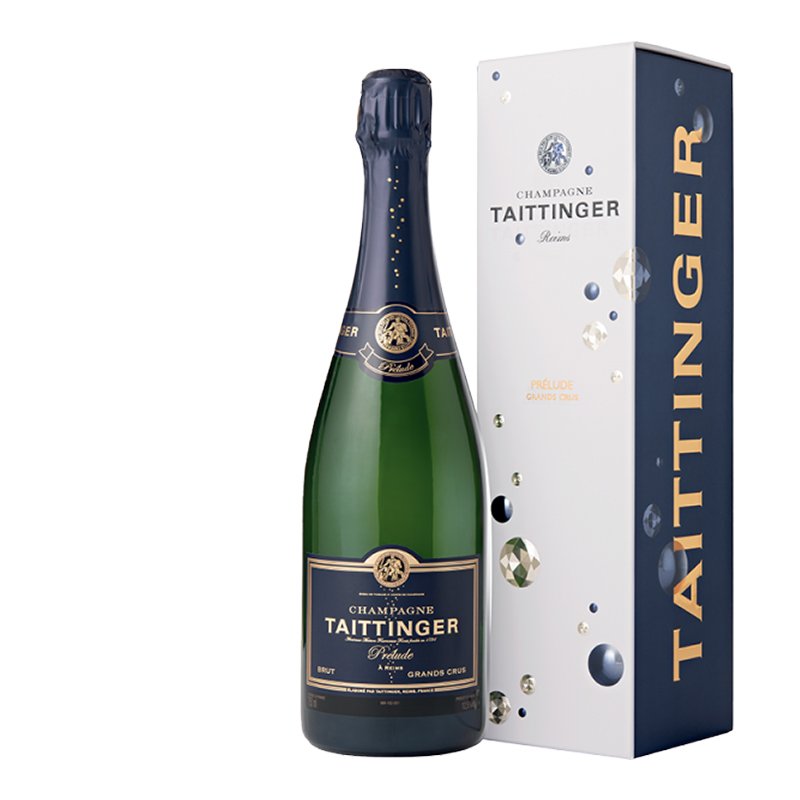 Champagne Grand Cru Prelude Brut AOC Taittinger con astuccio