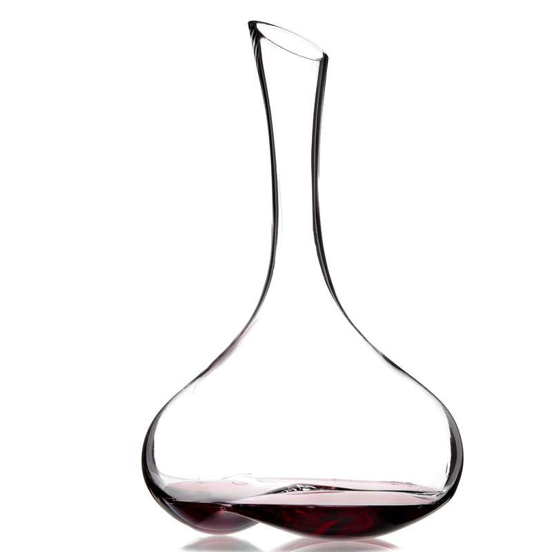 Zieher Pebble Decanter Carafe in Crystal Glass