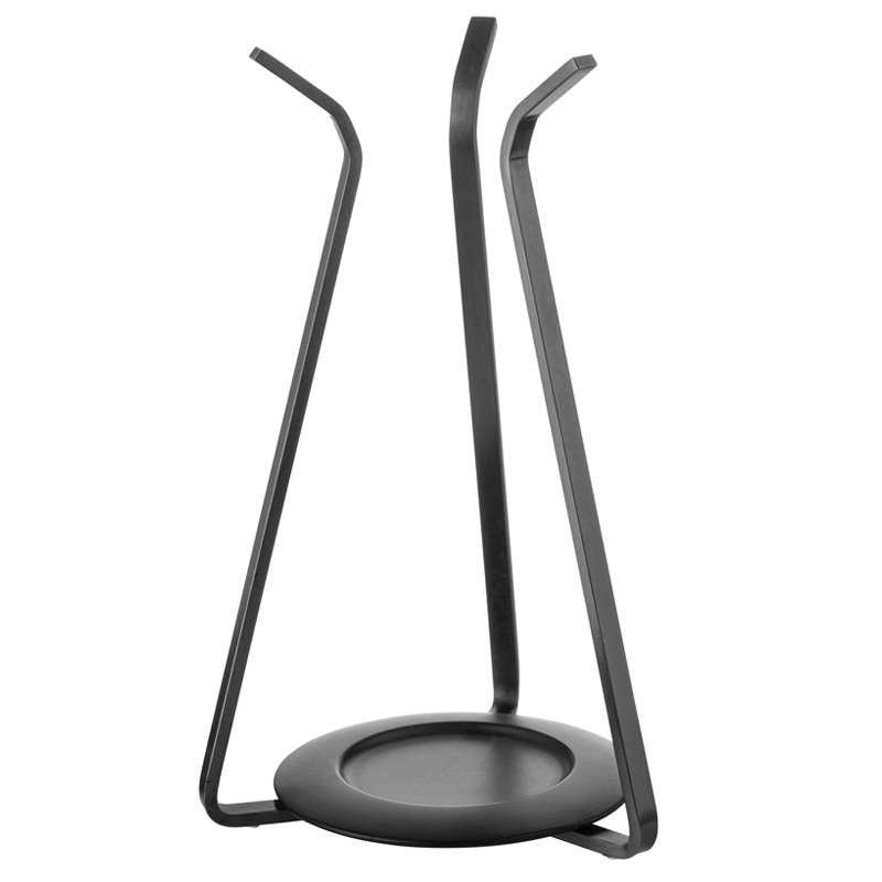 Zieher DryPod Decanter Display Stand in Black Stainless Steel