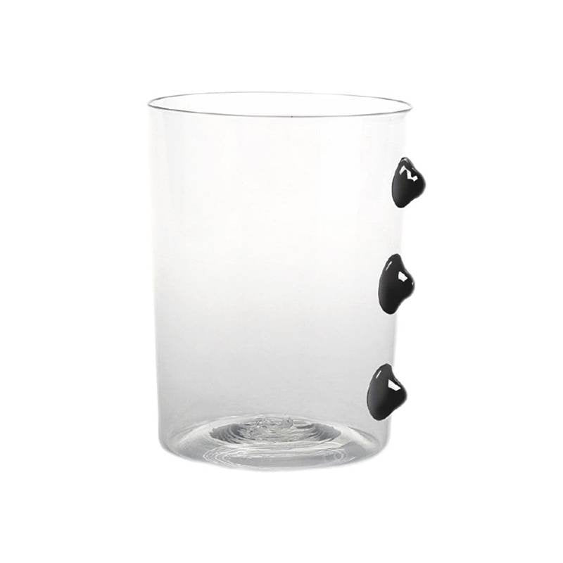 Zafferano Petoni Water Glass 37 cl Set 6 Pcs Black