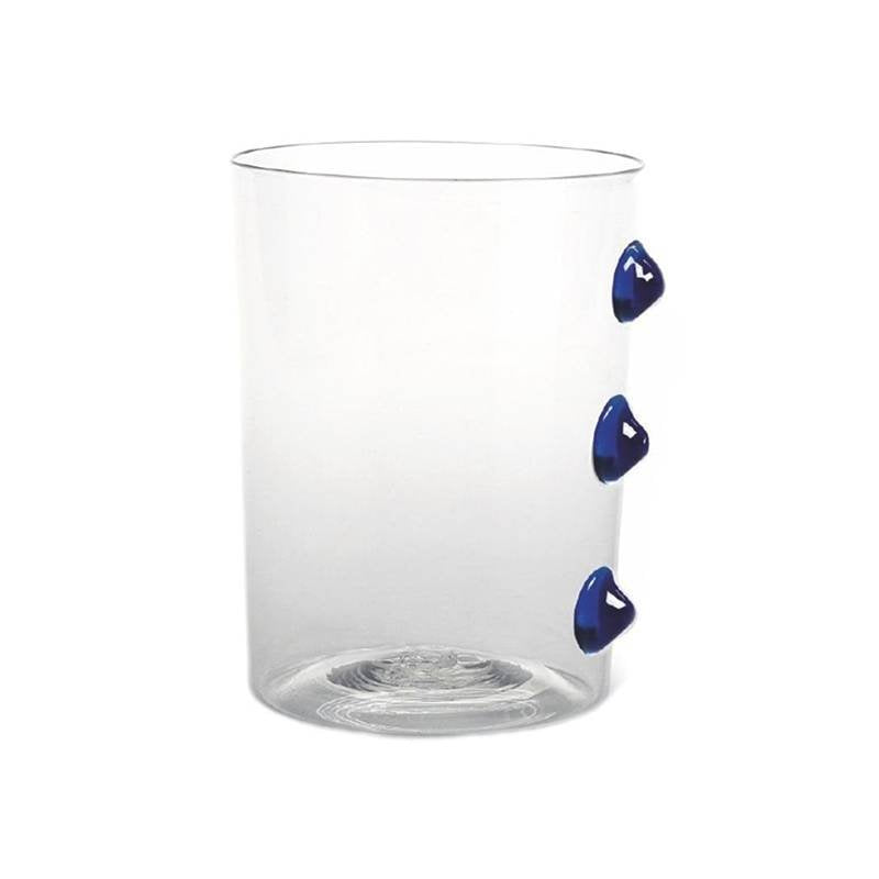 Zafferano Petoni Water Glass 37 cl Set 6 Pcs Blue
