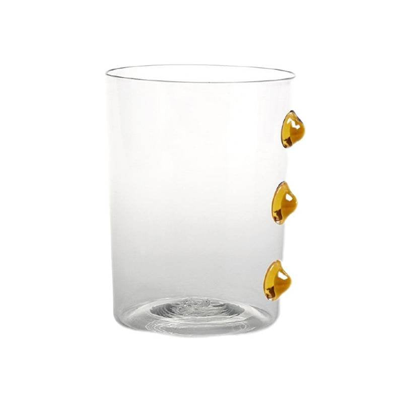 Zafferano Petoni Water Glass 37 cl Set 6 Pcs Golden Yellow