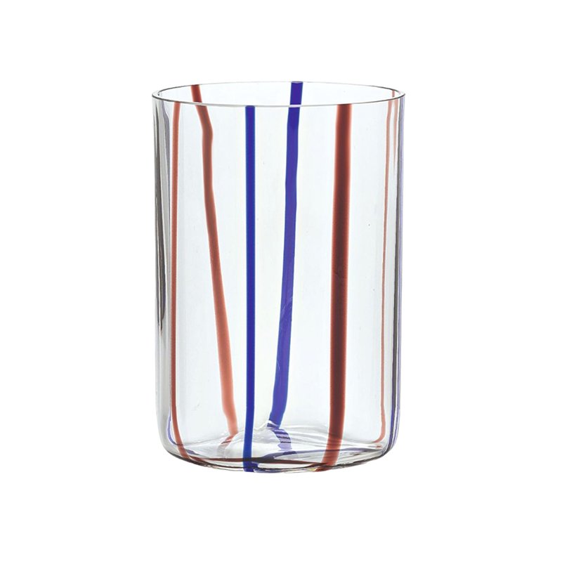 Zafferano Tirache Water Glass 35 cl Set 6 Pcs Amethyst Blue