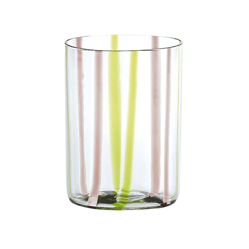 Zafferano Tirache Water Glass 35 cl Set 6 Pcs Green Amethyst