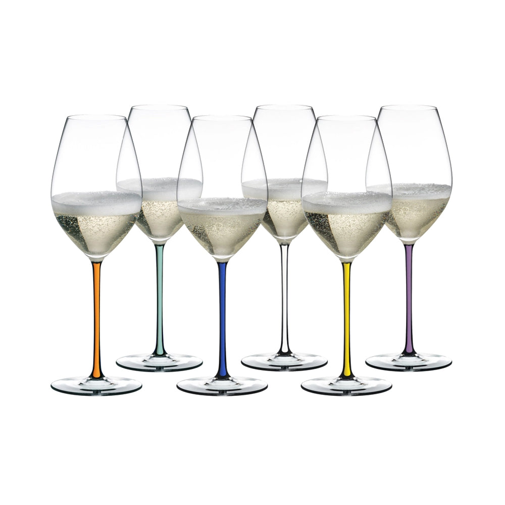 Riedel Fatto A Mano Champagne Glass 44.4 cl Set 6 Pcs Multicolour