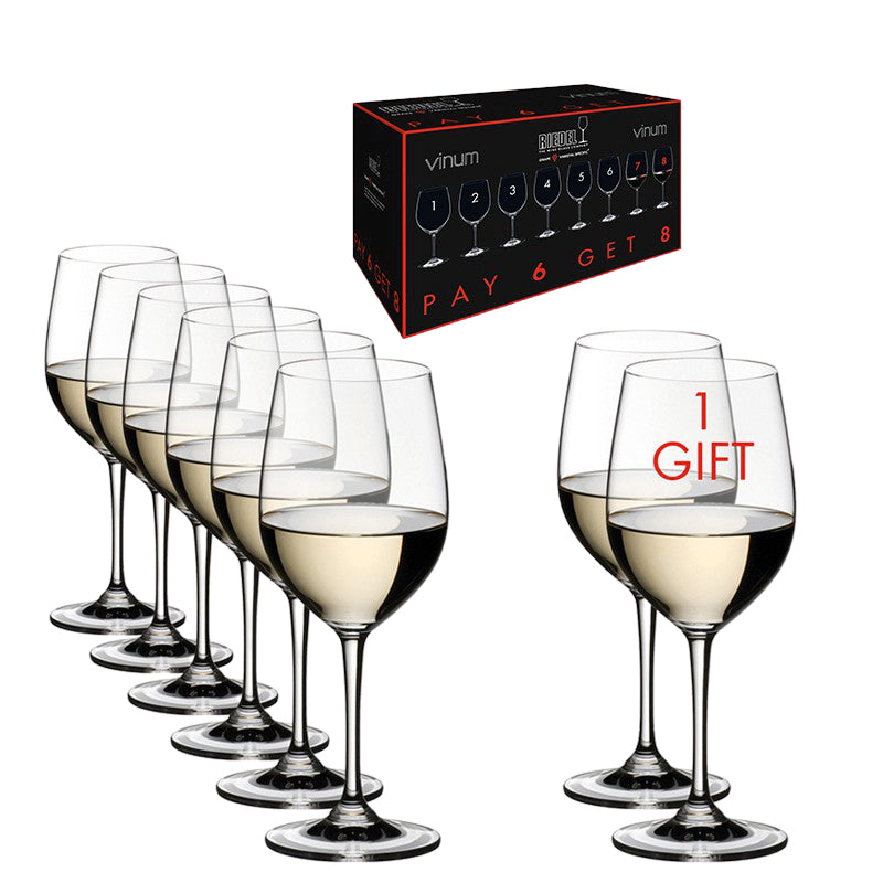 Riedel Vinum Value Gift Pack Pay 6 Get 8 Viognier Chardonnay