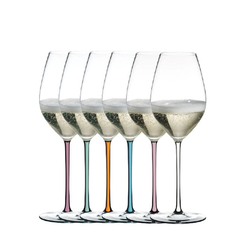 Riedel Fatto A Mano Champagne Glass 44.4 cl Gift Set 6 Pcs