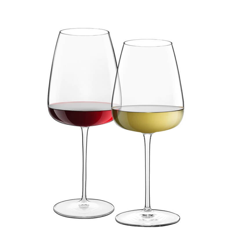 Bormioli Luigi Talisman Set 8 Bordeaux Chardonnay Grand Cru Goblets In Crystalline Glass