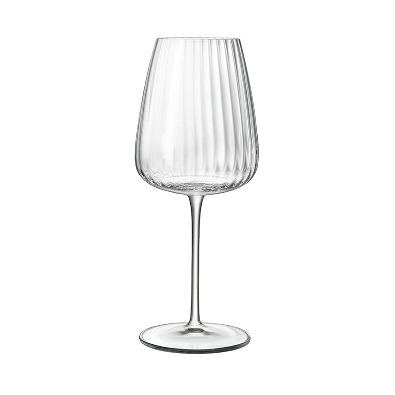 Bormioli Luigi Speakeasies Swing White Wine Goblet 55 Cl Set 6 Pcs In Crystalline Glass